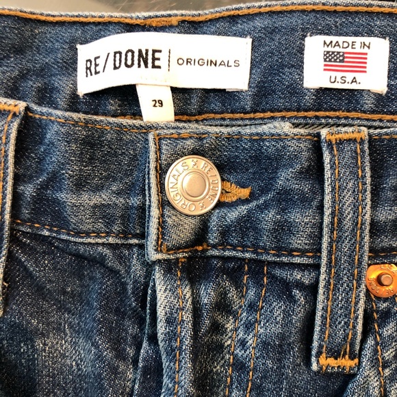 ReDone Hi-Rise Ankle Crop Stretch Jean - Picture 6 of 7